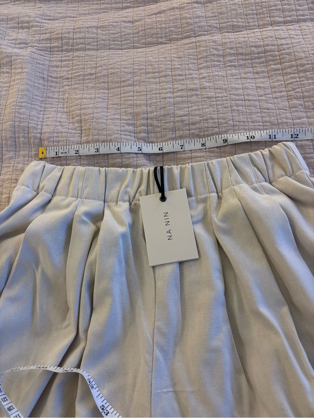 NWT Na Nin Lena Silk Canvas Pants in Cream Size XS - Picture 6 of 6